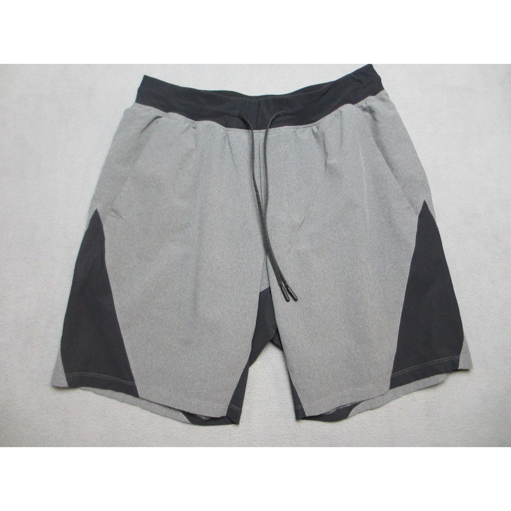 Lululemon Shorts Mens Gray 30 Namaste At The Beach Swim Stretch Lined Drawstring
